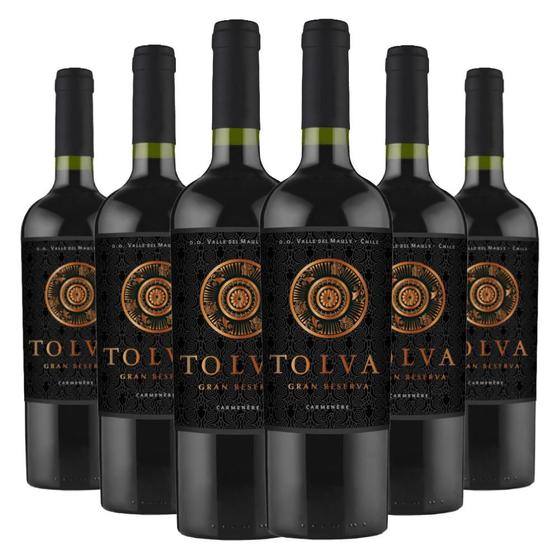 Imagem de Kit Caixa Fechada 6 Garrafas Vinho Tolva Gran Reserva Carménère