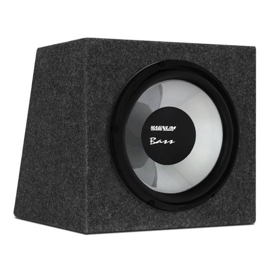 Kit Caixa Som Selada 30 Litros MDF AGL Carpete + Subwoofer Magnum Bass 10 Polegadas 80W RMS 4 Ohms Menor preço em Kit Caixa Som Selada 30 Litros MDF AGL Carpete + Subwoofer Magnum Bass 10 Polegadas 80W RMS 4 Ohms