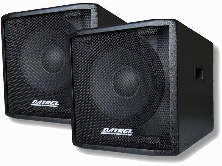 Imagem de Kit caixa subwoofer ativa e passiva 12" 600w profissional