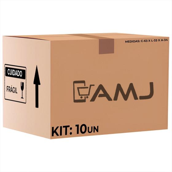 Imagem de Kit Caixas de Papelão Grande Para Mudança Medidas 63x33x34