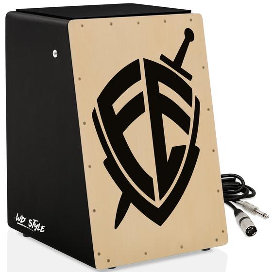 KIT Cajón Elétrico WD Style 01 Cabo FÉ Witler Drums Cajon