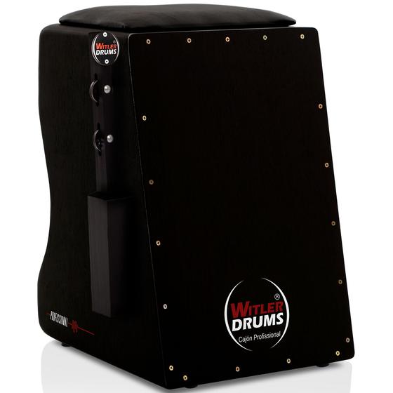 KIT Cajón Elétrico Witler Drums 01 Chimbal Lateral Cajon