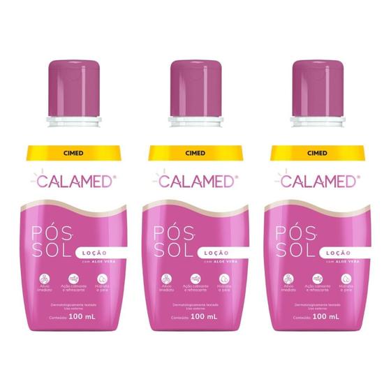 Imagem de Kit Calamed Loção Pós-Sol Com Aloe Vera C/ 3Un De 100ml Cd