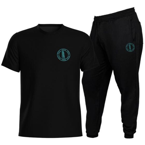 Imagem de Kit Calça De Moletom Jogger e Camiseta Premium Estampada