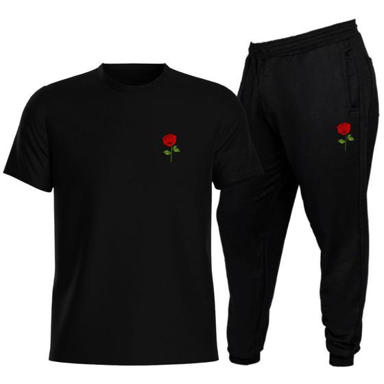 Imagem de Kit Calça De Moletom Jogger eCamisa Camiseta Premiun Estampada