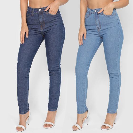 Imagem de Kit Calça Jeans Polo Wear Skinny Feminina 2 Peças