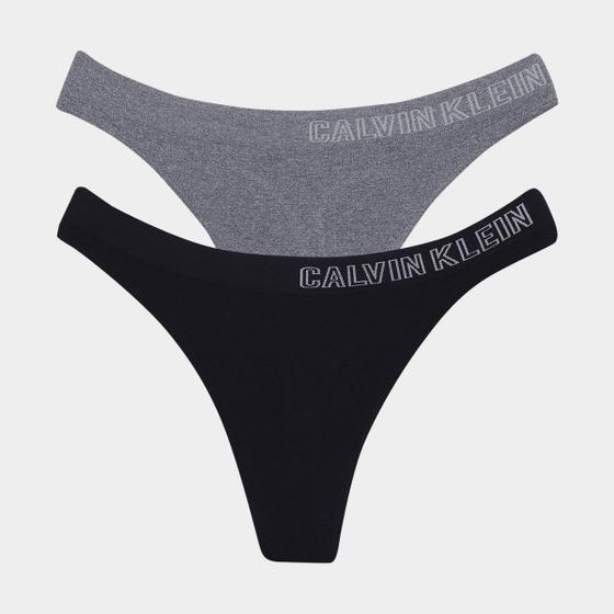 Imagem de Kit Calcinha Calvin Klein Sem Costura Feminina - 2 Peças