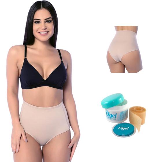 Imagem de Kit  Calcinha Modeladora Cesária e Fita de Silicone 60x3