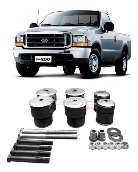 Imagem de Kit Calço Coxim Cabine F250 F350 F4000 1998 / 2006 Completo