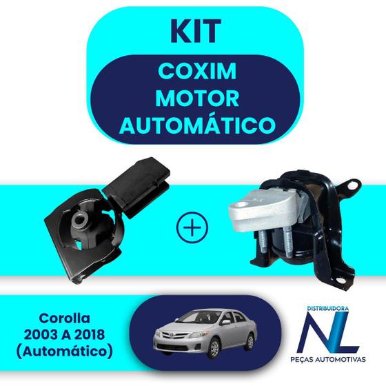 Imagem de Kit Calço Coxim Motor Direito Frontal Corolla 03 a 18 Automa