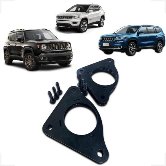 Imagem de Kit Calço Mola 4cm Traseiro Jeep Compass Renegade Commander