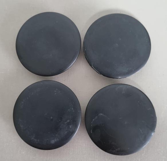 Imagem de Kit calotinha miolo tampa para centro de roda tampa kroma kr 1480 61mm externa 50mm interna (110525)