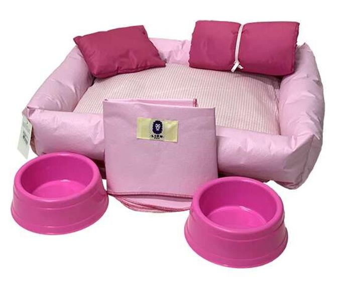 Imagem de Kit Cama maternidade 53x43 Rosa Lion Pet