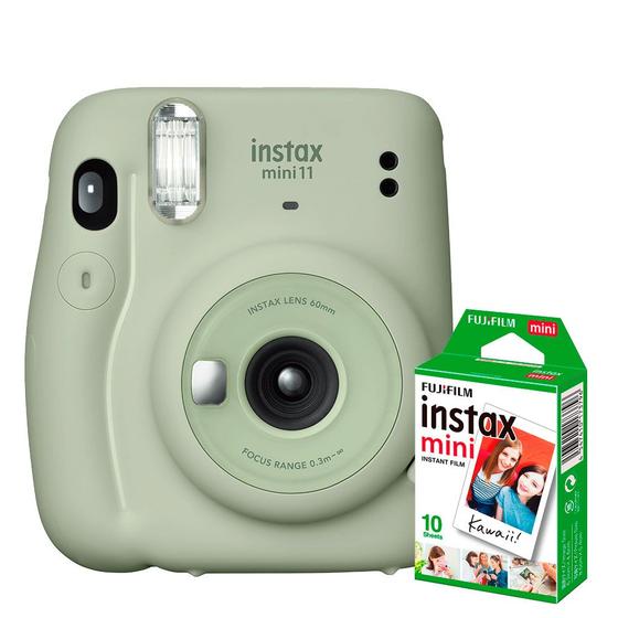 Imagem de KIT Câmera Fujifilm Instax Mini 11 Verde + Filme de 10 Poses