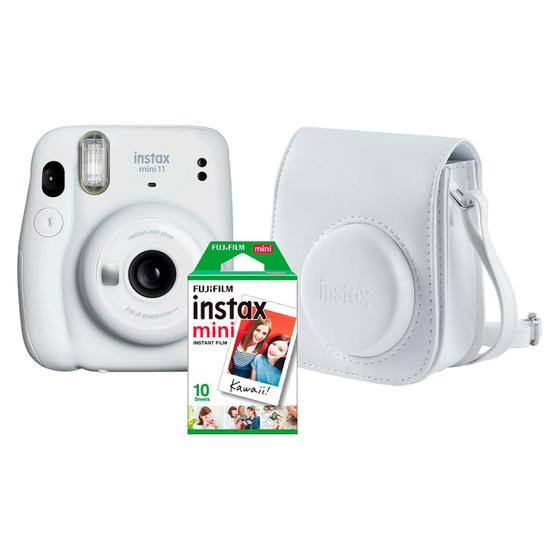 Imagem de Kit Câmera Instax Mini 11 Fujifilm Instantânea analógica + 10 Filmes + Bolsa