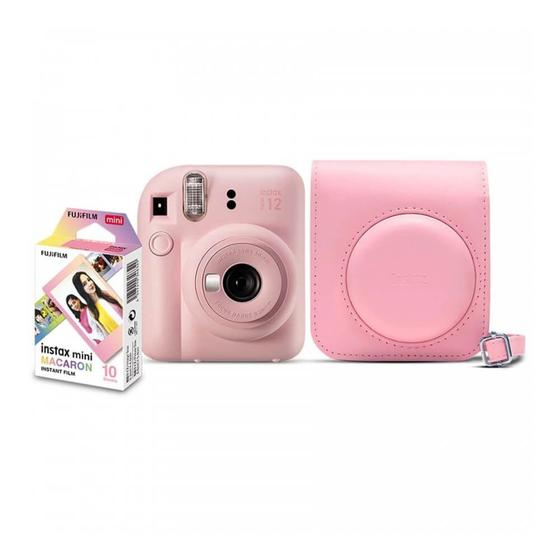 Imagem de Kit Câmera Instax Mini 12 Rosa com 10 Filmes Macaron