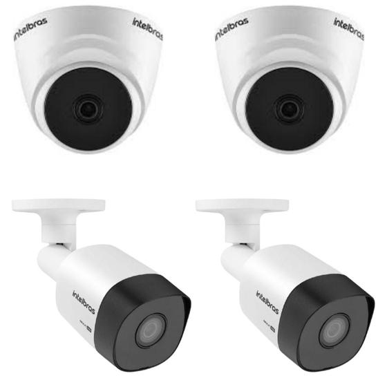 Imagem de Kit Câmera intelbras VHL 1120D Dome interna + VHL 1120B Bullet externa para Dvr 2 cada