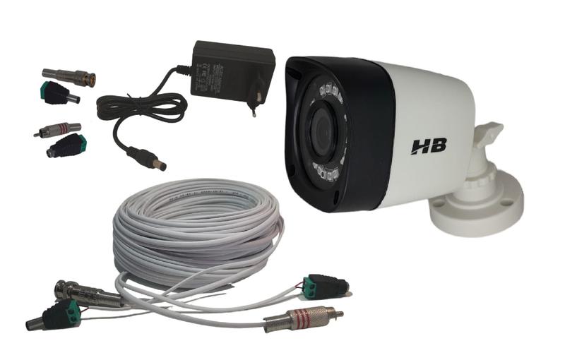 Imagem de Kit Câmera Para Ligar Direto Na Tv com Conectores, fonte e 40 mts de Cabo