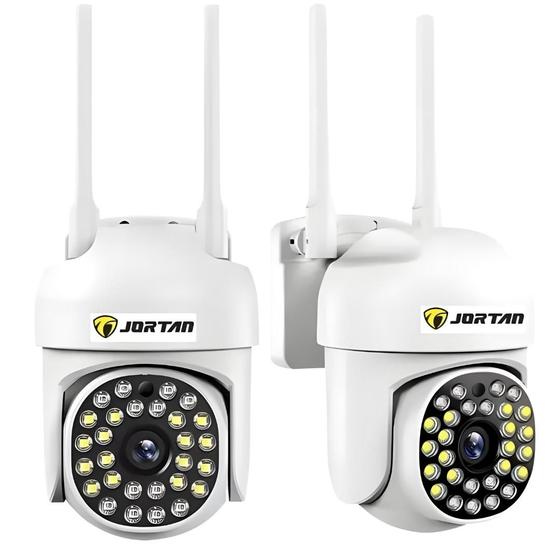 Imagem de kit Câmeras Segurança Externa Wifi  Zoom 4x lançamento 2024 Rotativa Prova D'água visão noturna sensor infravermelho 