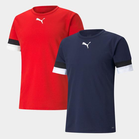 Imagem de Kit Camisa Puma teamRise Masculina 2 Peças