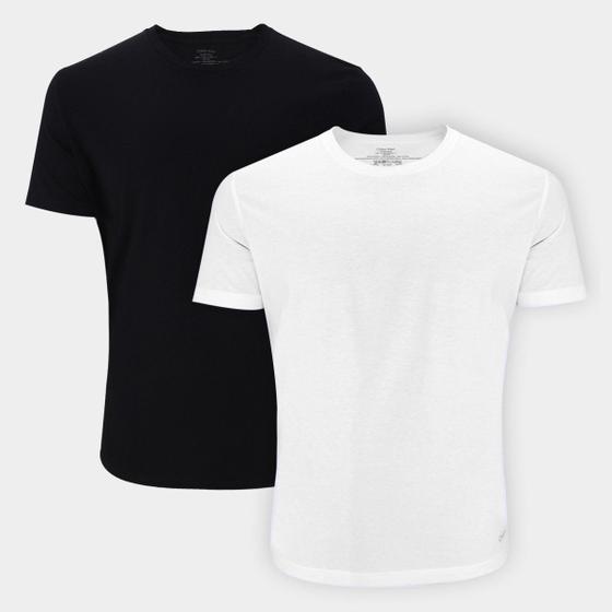 Imagem de Kit Camiseta Básica Calvin Klein Manga Curta Masculina - 2 Peças