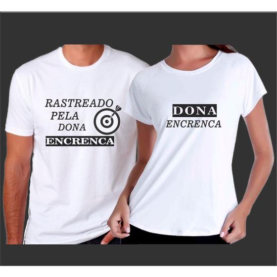 Imagem de Kit Camiseta Engraçada Para Casal 100% algodão (Rastreado)