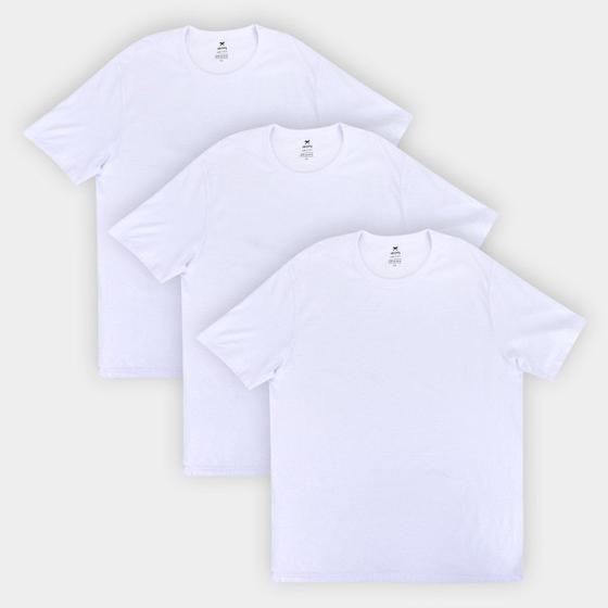 Imagem de Kit Camiseta Hering Básica Masculina - 3 Peças