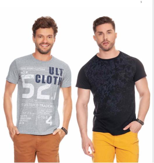 Imagem de Kit Camiseta Masculina sortida 3 Peças estampada original pronta entrega