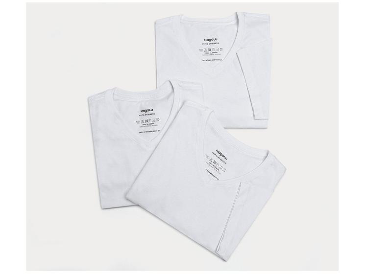 Kit Camiseta Vista Magalu Gola V 3 Peças Menor preço em Kit Camiseta Vista Magalu Gola V 3 Peças
