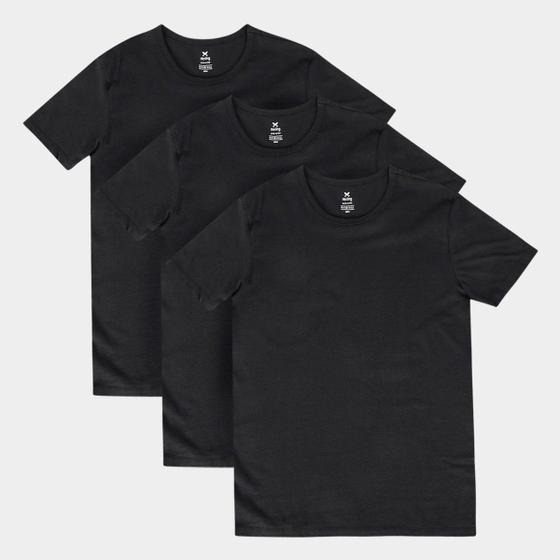 Imagem de Kit Camisetas Hering Básicas Com 3 Peças Masculinas