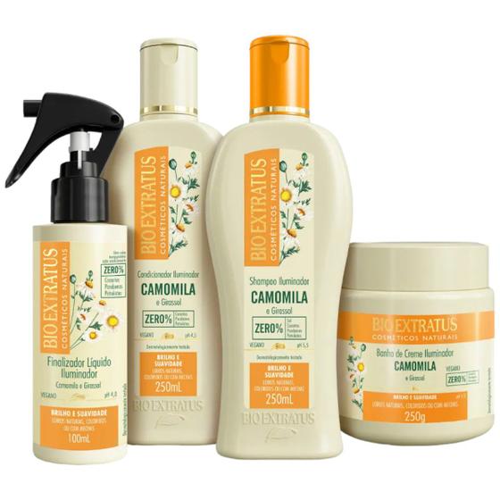 Imagem de Kit Camomila Completo 4 itens Bio Extratus
