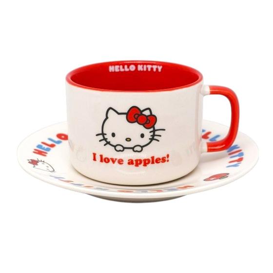 Imagem de Kit Caneca de Cerâmica com Pires Hello Kitty Sanrio Miniso