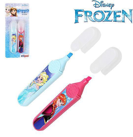 Kit caneta marca texto infantil com 2 peças - frozen Menor preço em Kit caneta marca texto infantil com 2 peças - frozen