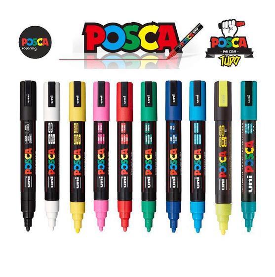 Imagem de Kit Caneta Posca Pc-5m C/10 Unidades N02