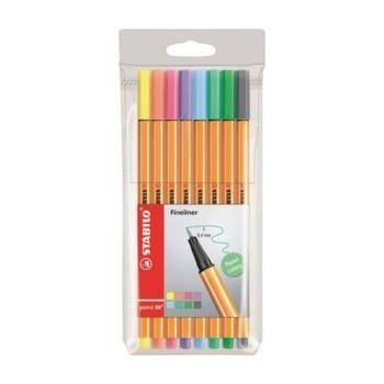 Imagem de Kit Caneta Stabilo Fine 0.4 Com 08 Cores - Stabilo