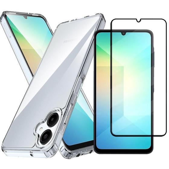 Imagem de Kit Capa Anti Impacto Para Samsung Galaxy A06 + Pelicula 3d