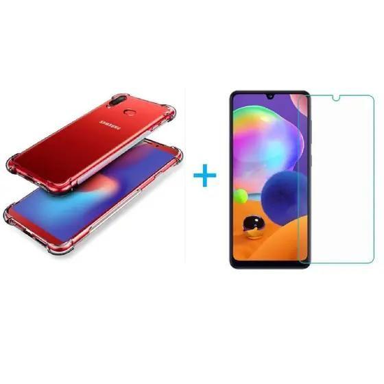 Imagem de Kit Capa Anti Impacto Samsung Galaxy A20 + Película Vidro 5D