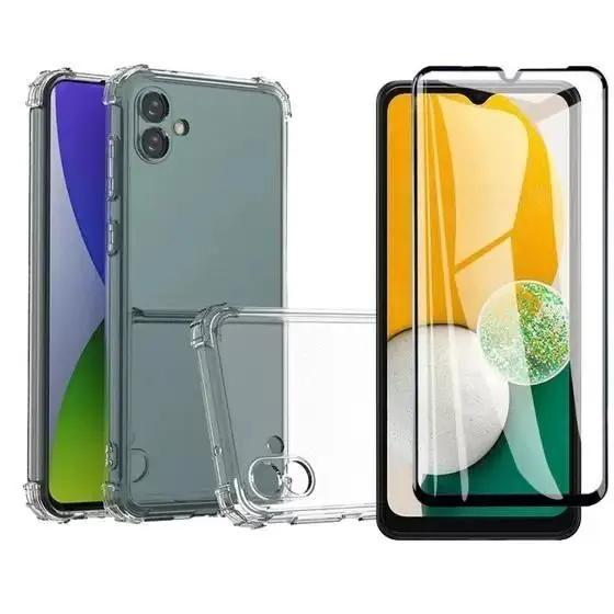 Imagem de Kit Capa Anti Impactos e Película de Vidro 3d Para Samsung Galaxy A04e