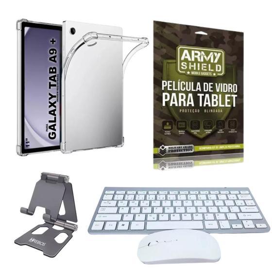 Imagem de Kit Capa Antishock Para Galaxy Tab A9 Plus 11 + Teclado