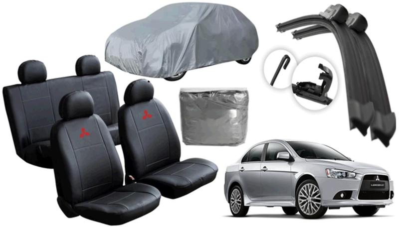 Imagem de Kit Capa Automotiva Lancer GT 2010 a 2019 + Capa de Cobertura e Limpador Durável