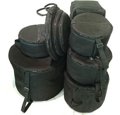Imagem de Kit Capa Bag Para Bateria 7 Peças Almofadas Extra Luxo N600  Carbon