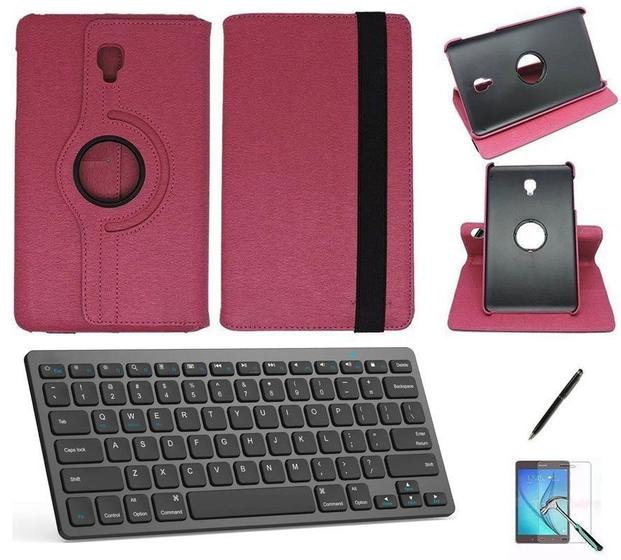 Imagem de Kit Capa/Can/Pel/Teclado Galaxy Tab S4 - T835 10,5" 360 Pink