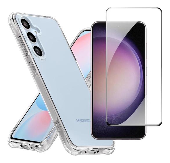 Imagem de Kit Capa Capinha Anti Queda Para Galaxy S24 Fe + Pelicula 3d