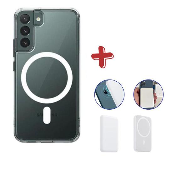 Kit Capa Capinha + Carregador Indução Magnética Sem fio Compatível com Samsung Linha Galaxy S Menor preço em Kit Capa Capinha + Carregador Indução Magnética Sem fio Compatível com Samsung Linha Galaxy S