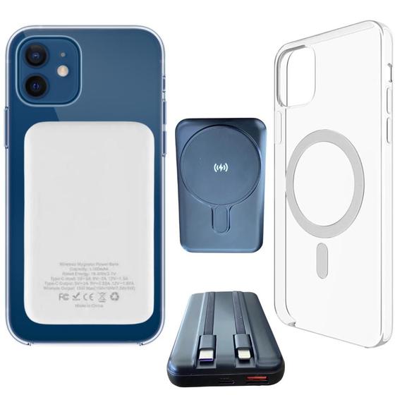 Kit Capa Capinha + Carregador Powerbank 10.000mAh a'Gold Original por Indução Compatível com iPhone 8 Plus 11 12 13 14 15 Pro Max Menor preço em Kit Capa Capinha + Carregador Powerbank 10.000mAh a'Gold Original por Indução Compatível com iPhone 8 Plus 11 12 13 14 15 Pro Max