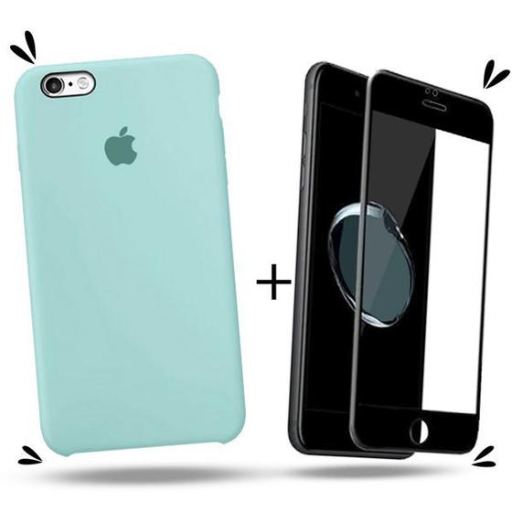 Imagem de Kit Capa Capinha Case + Película 3D Compatível Com iPhone 6 Plus / 6s Plus