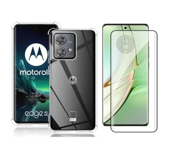 Imagem de Kit Capa Capinha Case + Pelicula para Motorola Moto EDGE 40 NEO