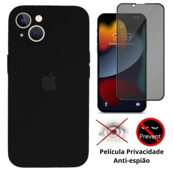 Kit Capa Capinha Case + Película Privacidade 3D Tela Compatível Com iPhone 13 Mini Menor preço em Kit Capa Capinha Case + Película Privacidade 3D Tela Compatível Com iPhone 13 Mini