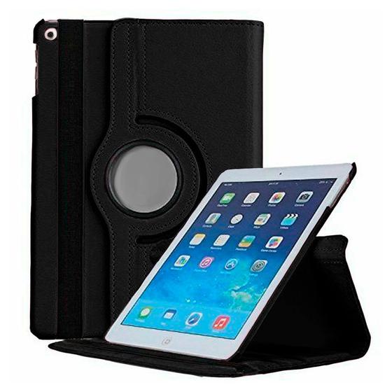 Imagem de Kit Capa Capinha Ipad Mini 2012 A1432 A1454 A1455 Case Couro Giratória Inclinável + Pelicula