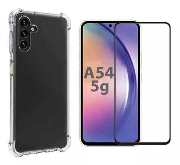 Kit Capa Capinha Para Galaxy A54 Anti Impacto + Película 3d 9d Menor preço em Kit Capa Capinha Para Galaxy A54 Anti Impacto + Película 3d 9d